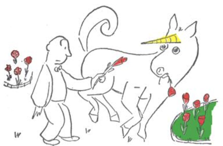 Unicorn in the Garden