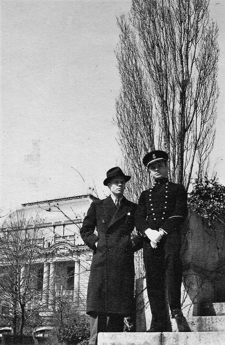 Bern and Edward at Annapolis