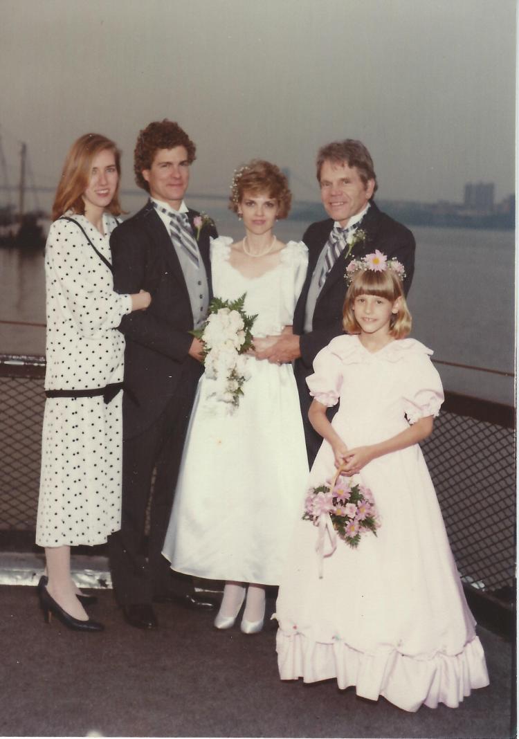 The Olcott Family at Dad's Wedding